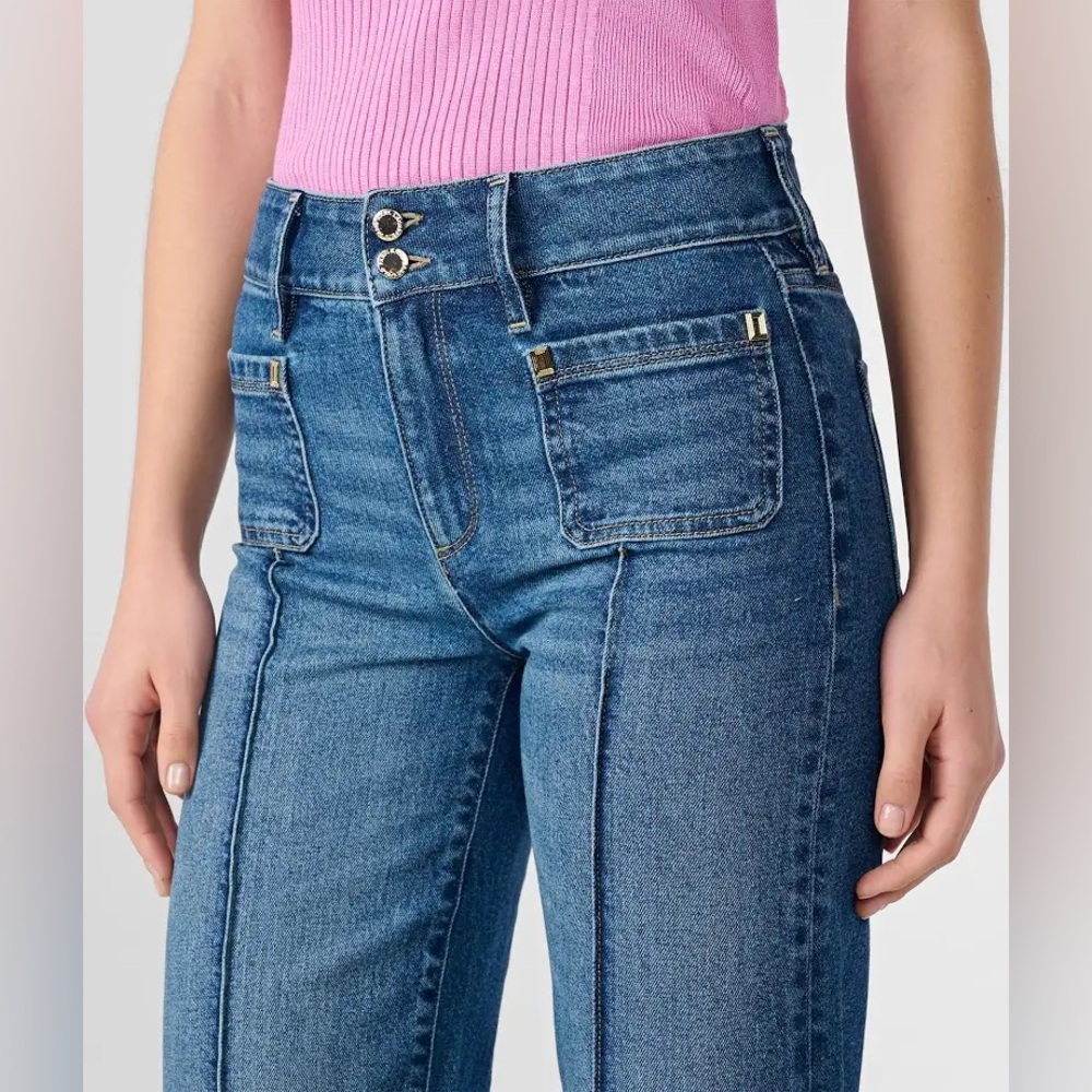 Karl Lagerfeld Capsule Wide Leg Jean Sz 12